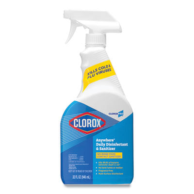 Clorox Anywhere Hard Surface Sanitizing Spray, 32 oz Spray Bottle
