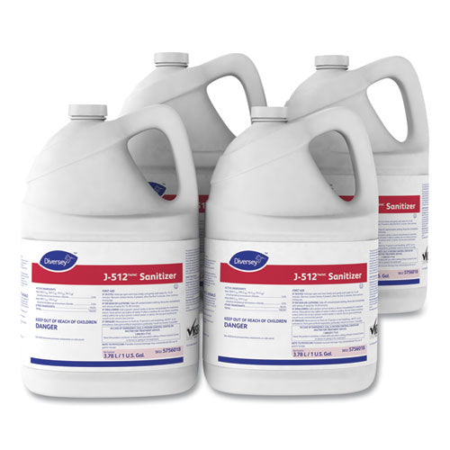 J-512TM/MC Sanitizer, 1 gal Bottle, 4/Carton