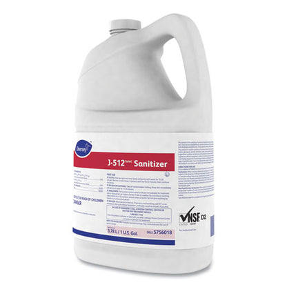 J-512TM/MC Sanitizer, 1 gal Bottle, 4/Carton