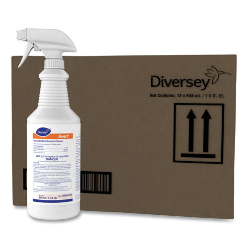 Avert Sporicidal Disinfectant Cleaner, 32 oz Spray Bottle, 12/Carton