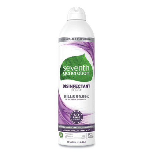 Disinfectant Sprays, Lavender Vanilla/Thyme, 13.9 oz Spray Bottle, 8/Carton