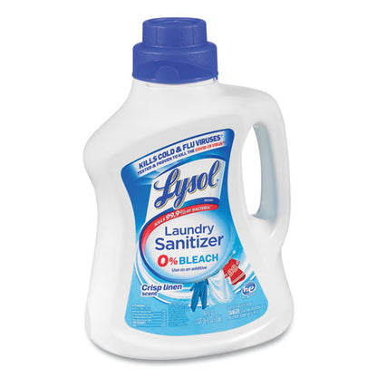 Laundry Sanitizer, Liquid, Crisp Linen, 90 oz, 4/Carton