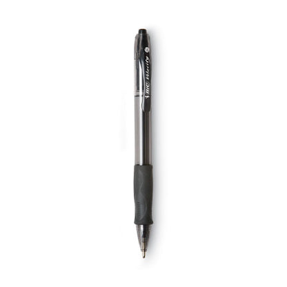 GLIDE Bold Ballpoint Pen, Retractable, Bold 1.6 mm, Black Ink, Smoke Barrel, Dozen