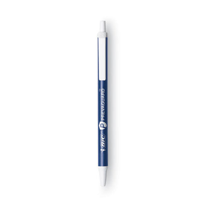 PrevaGuard Ballpoint Pen, Retractable, Medium 1 mm, Blue Ink, Blue Barrel