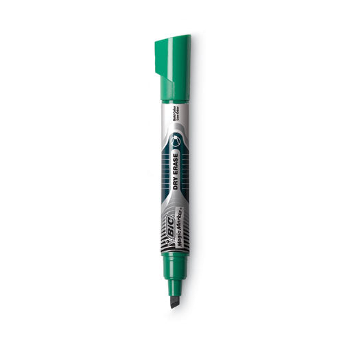 Intensity Advanced Dry Erase Marker, Tank-Style, Broad Chisel Tip, Green, Dozen