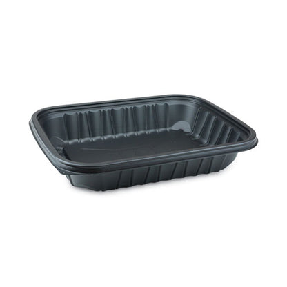 EarthChoice Entree2Go Takeout Container, 64 oz, 11.75 x 8.75 x 2.13, Black, Plastic, 200/Carton