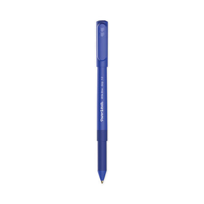 Write Bros. Grip Ballpoint Pen, Stick, Medium 1 mm, Blue Ink, Blue Barrel, Dozen