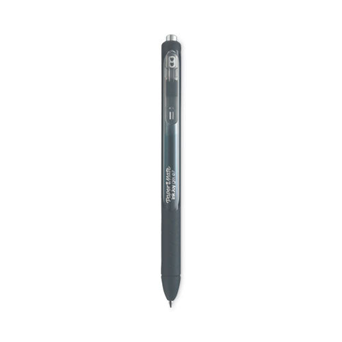 InkJoy Gel Pen, Retractable, Medium 0.7 mm, Black Ink, Black Barrel, 3/Pack