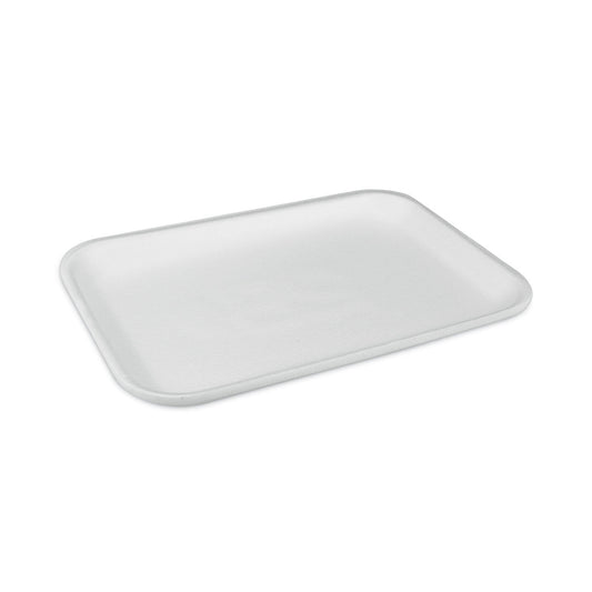 Supermarket Tray, #2S, 8.2 x 5.7 x 0.65, White, Foam, 500/Carton