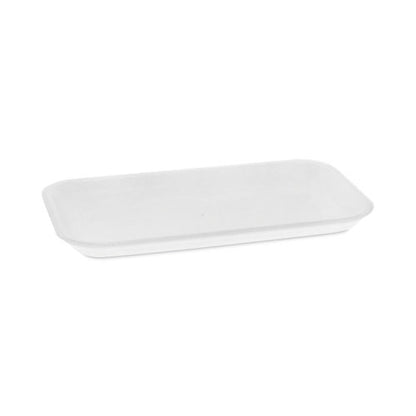 Supermarket Tray, #17, 8.3 x 4.8 x 0.65, White, Foam, 1,000/Carton