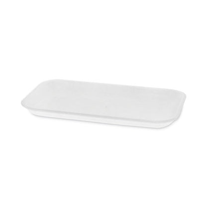 Supermarket Tray, #17, 8.3 x 4.8 x 0.65, White, Foam, 1,000/Carton