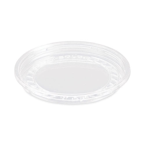 Bare Eco-Forward RPET Deli Container Lids, Recessed Lid, Fits 8 oz, Clear, Plastic, 50/Pack, 10 Packs/Carton