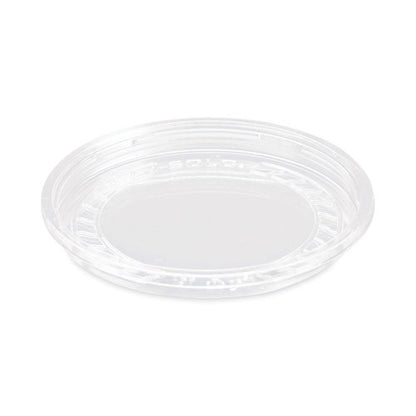 Bare Eco-Forward RPET Deli Container Lids, Recessed Lid, Fits 8 oz, Clear, Plastic, 50/Pack, 10 Packs/Carton