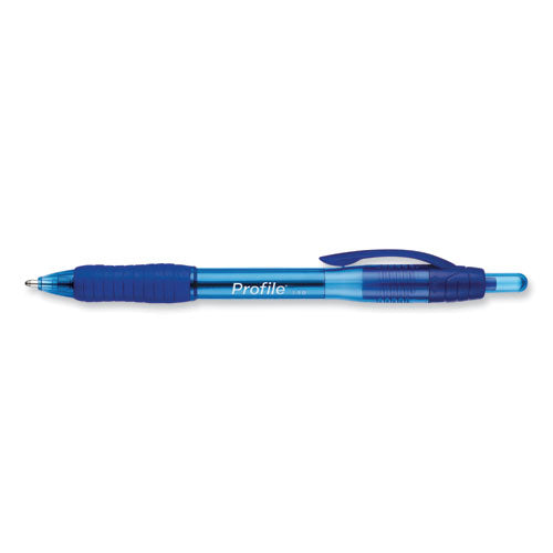 Profile Ballpoint Pen, Retractable, Bold 1.4 mm, Blue Ink, Blue Barrel, 36/Pack