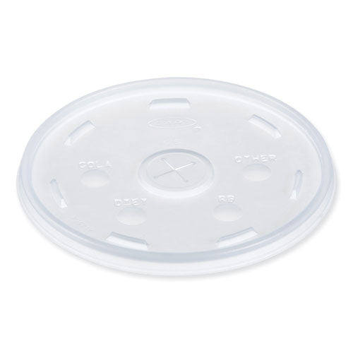 Lids for Foam Cups and Containers, Fits 32 oz, 44 oz, 60 oz Cups, Translucent, 1,000/Carton