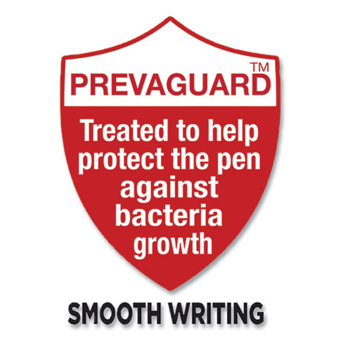 PrevaGuard Gel-ocity Retractable Gel Pen, Medium 0.7 mm, Blue Ink, Clear/Blue Barrel, Dozen