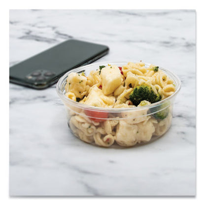 Bare Eco-Forward RPET Deli Containers, 8 oz, 4.6" Diameter x 1.8"h, Clear, Plastic, 500/Carton