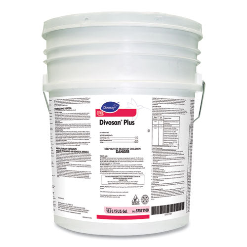 Divosan Plus Spectrum Sanitizer, 5-gal Pail