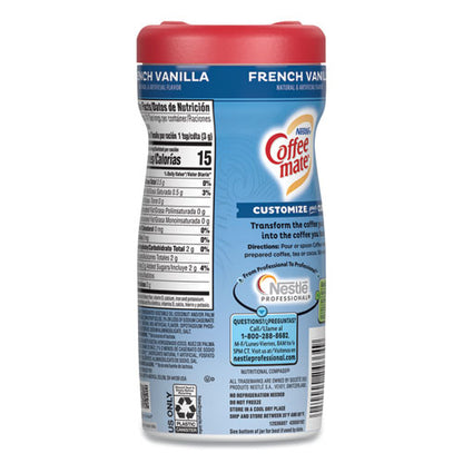 French Vanilla Creamer Powder, 15oz Plastic Bottle