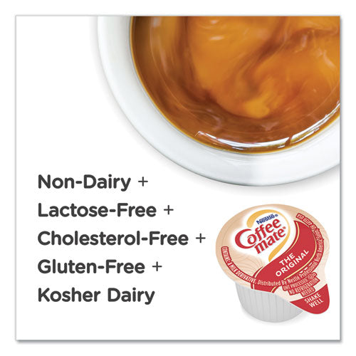 Liquid Coffee Creamer, Original, 0.38 oz Mini Cups, 50/Box