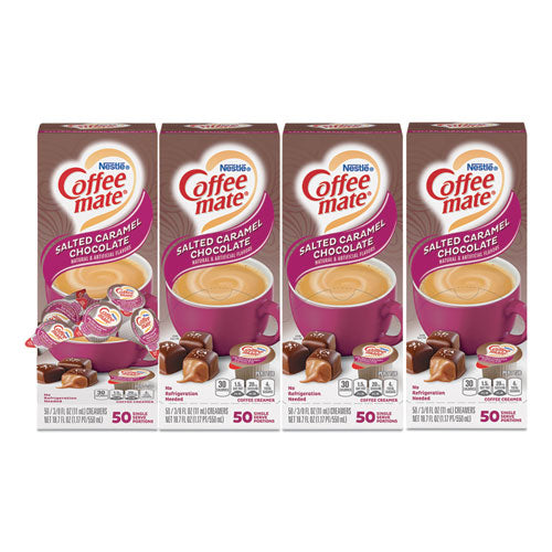 Liquid Coffee Creamer, Italian Sweet Creme, 0.38 oz Mini Cups, 50/Box, 4 Boxes/Carton, 200 Total/Carton