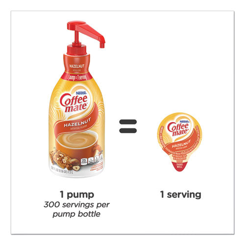 Liquid Coffee Creamer, Hazelnut, 1500mL Pump Bottle