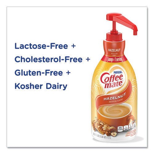 Liquid Coffee Creamer, Hazelnut, 1500mL Pump Bottle