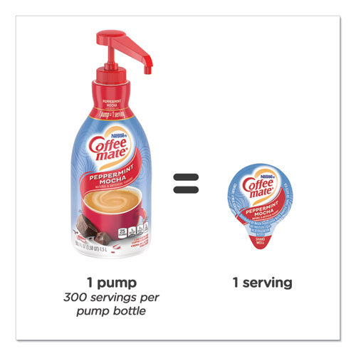 Liquid Coffee Creamer, Peppermint Mocha, 1500mL Pump Bottle