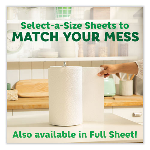 Select-a-Size Kitchen Roll Paper Towels, 2-Ply, White, 5.9 x 11, 147 Sheets/Roll, 12 Rolls/Carton