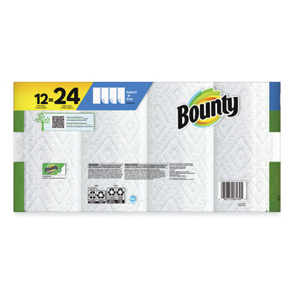 Bounty Select-A-Size Paper Towels, 2-Ply, White, 5.9 X 11, 83 Sheets/Roll,  12 Rolls/Ct - PGC74795